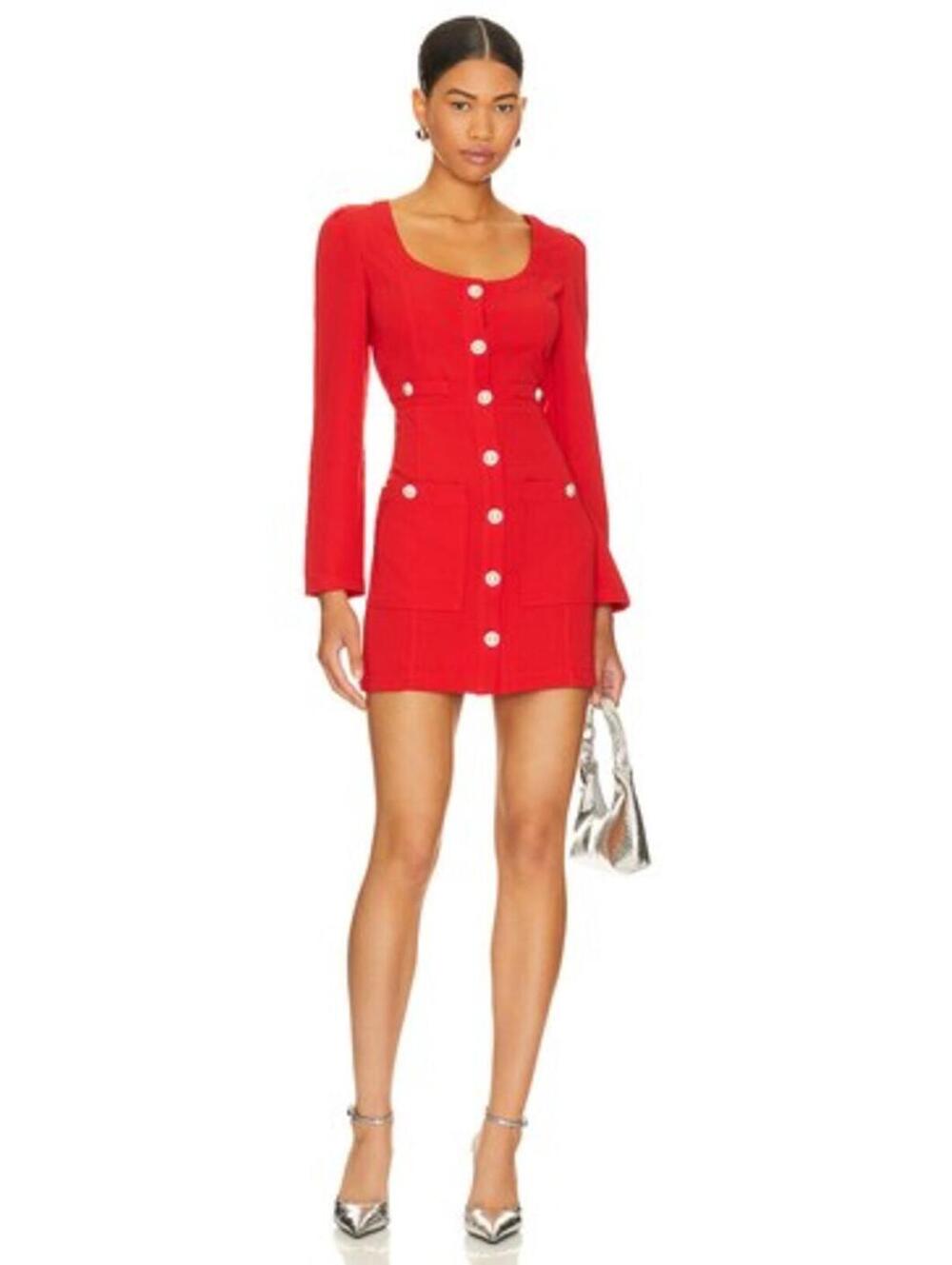 Line & Dot Phillipa Mini Dress in Scarlet
